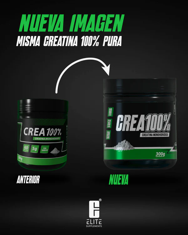 Crea 100% CREATINA MONOHIDRATO 5g ELITE SUPPLEMENTS - Image 2